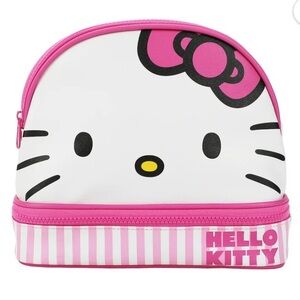 Hello Kitty Pink and White Cosmetic Bag